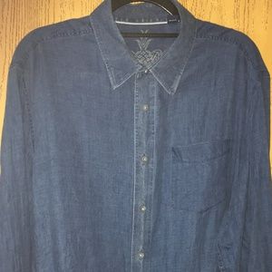 INDIGO PALMS (TOMMY BAHAMA) LS BUTTON UP SZ XL